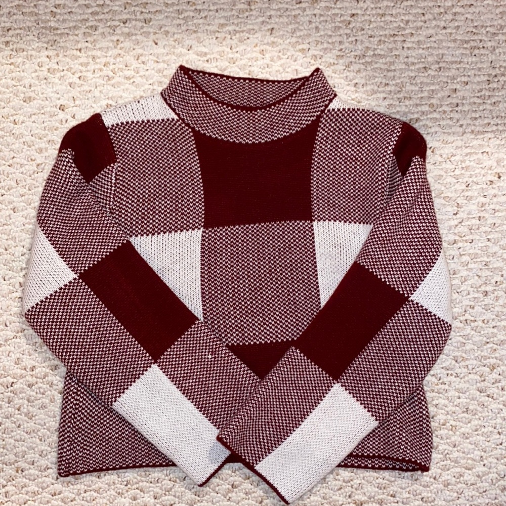 Knitted Patchwork Sweater